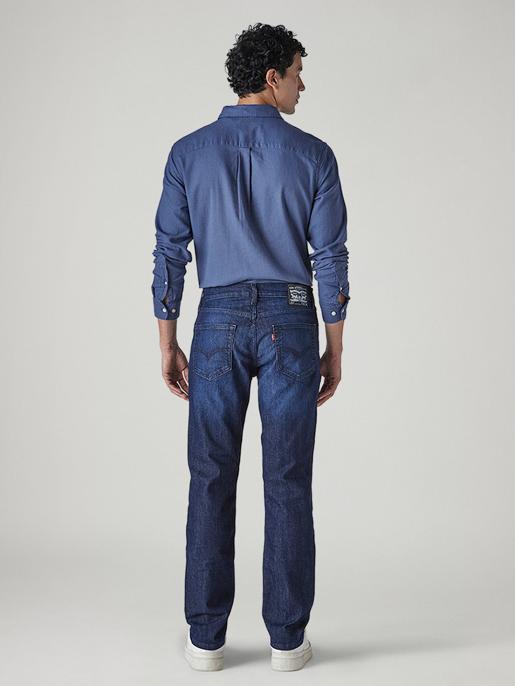 Men's 511 Blue Slim Fit Mid Rise Jeans - Back View