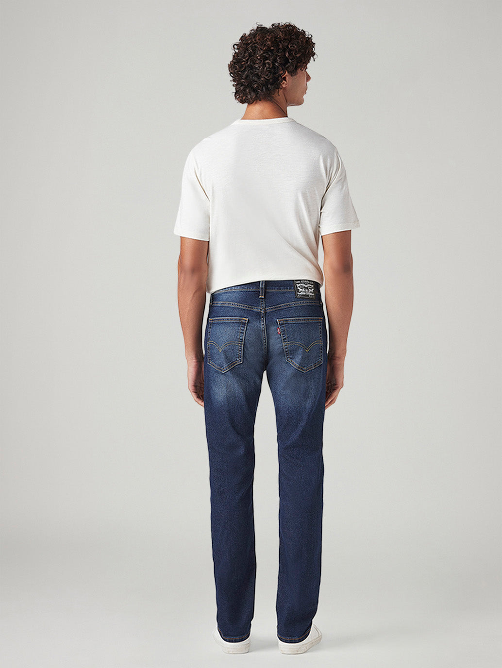 Men's 511 Med Indigo Slim Fit Mid Rise Tinted Jeans - Back View