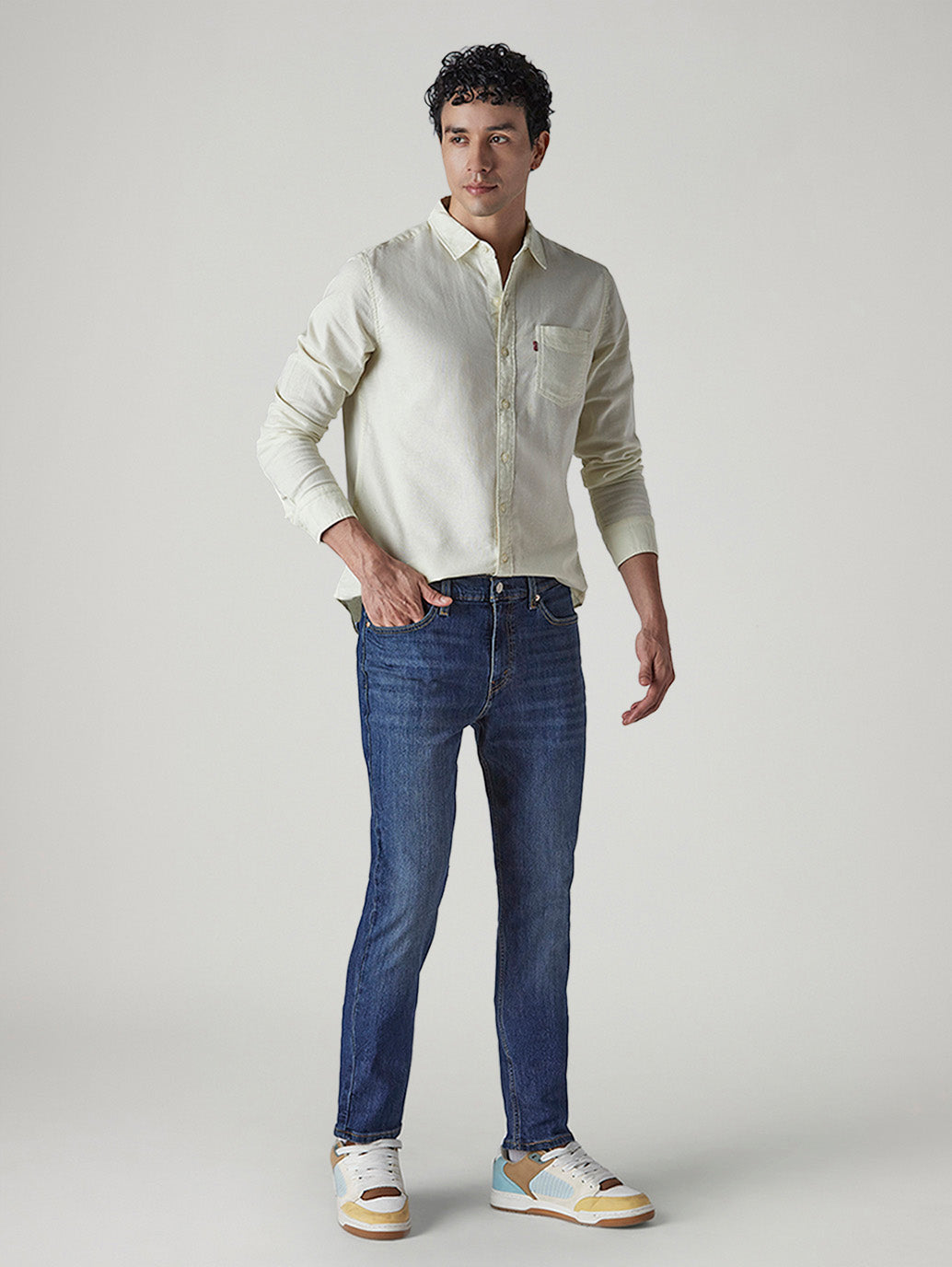 Men's 511 Blue Slim Fit Mid Rise Jeans