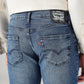 Men's 511 Dark Blue Slim Fit Mid Rise Jeans - Detail View