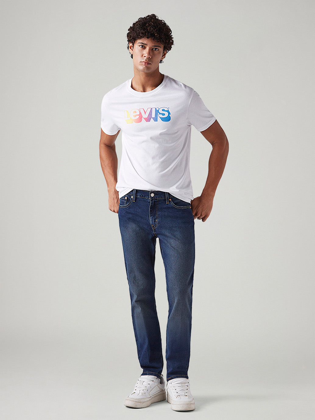 Men's 511 Dark Blue Slim Fit Mid Rise Tinted Jeans