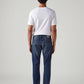 Men's 511 Dark Blue Slim Fit Mid Rise Tinted Jeans - Back View