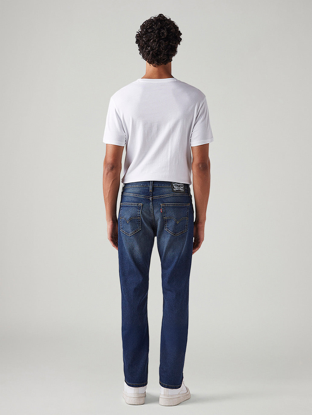 Men's 511 Dark Blue Slim Fit Mid Rise Tinted Jeans - Back View