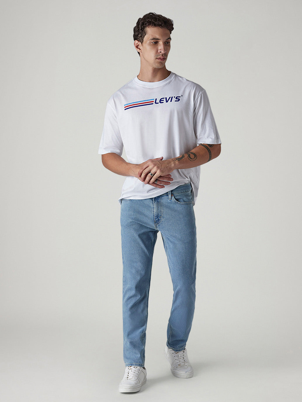 Men's 511 Light Blue Slim Fit Mid Rise Jeans