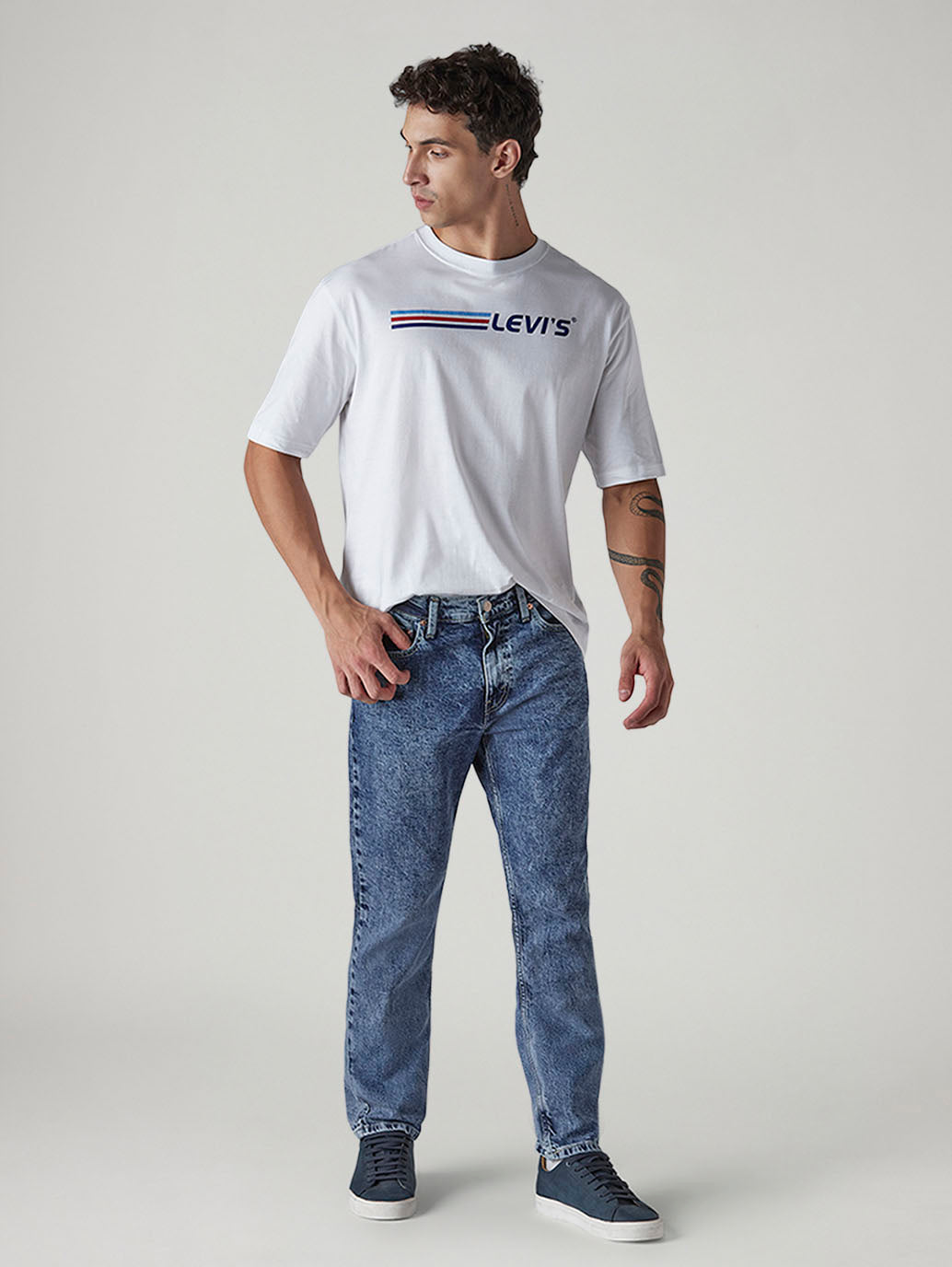 Men's 511 Blue Slim Fit Mid Rise Jeans