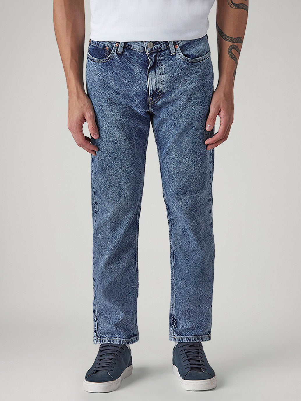 Men's 511 Blue Slim Fit Mid Rise Jeans - 20 View