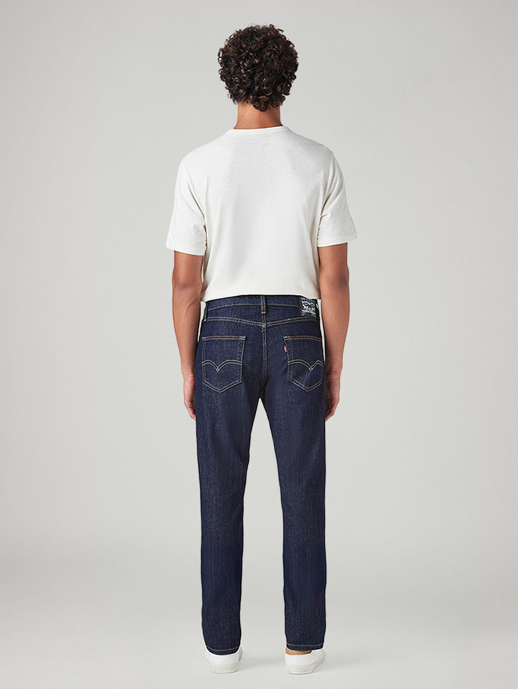 Men's 511 Dark Blue Slim Fit Mid Rise Jeans - Back View