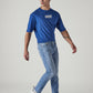 Men's 511 Light Blue Slim Fit Mid Rise Jeans - Side View