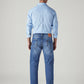 Men's 511 Blue Slim Fit Mid Rise Jeans - Back View