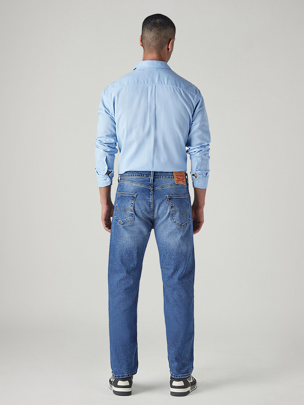 Men's 511 Blue Slim Fit Mid Rise Jeans - Back View