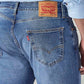 Men's 511 Blue Slim Fit Mid Rise Jeans - Detail View