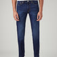 Men's 511 Dark Blue Slim Fit Mid Rise Jeans - Front View