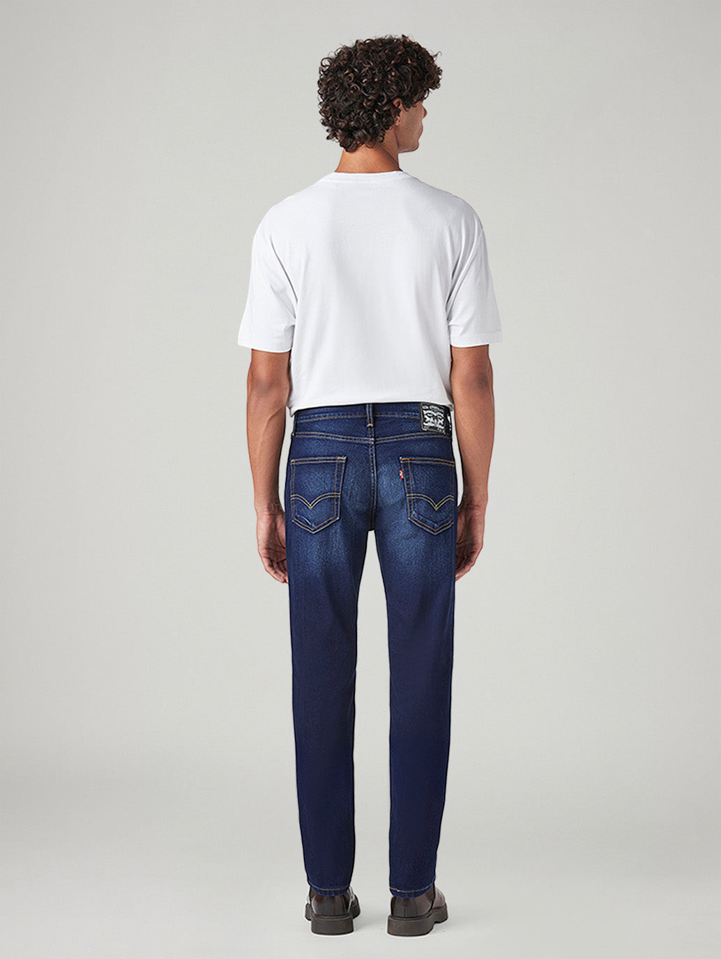 Men's 511 Dark Blue Slim Fit Mid Rise Jeans - Back View
