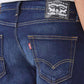 Men's 511 Dark Blue Slim Fit Mid Rise Jeans - Detail View