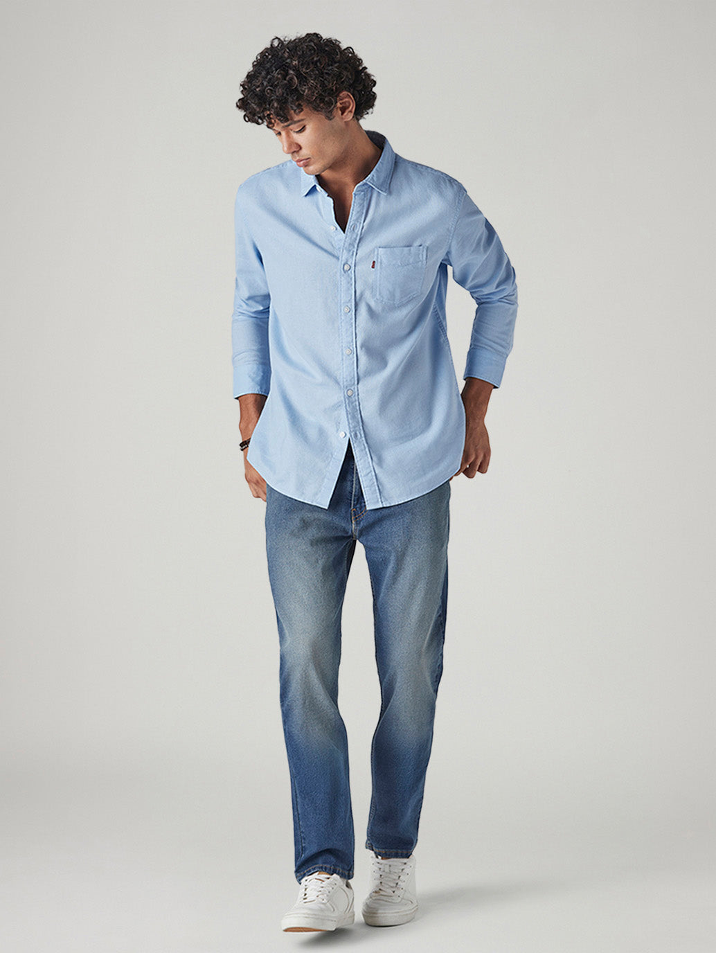 Men's 511 Blue Slim Fit Mid Rise Jeans