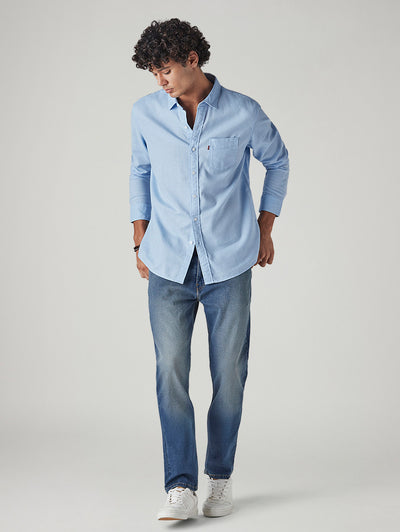 levi's Men's 511 Blue Slim Fit Mid Rise Jeans-picture-13