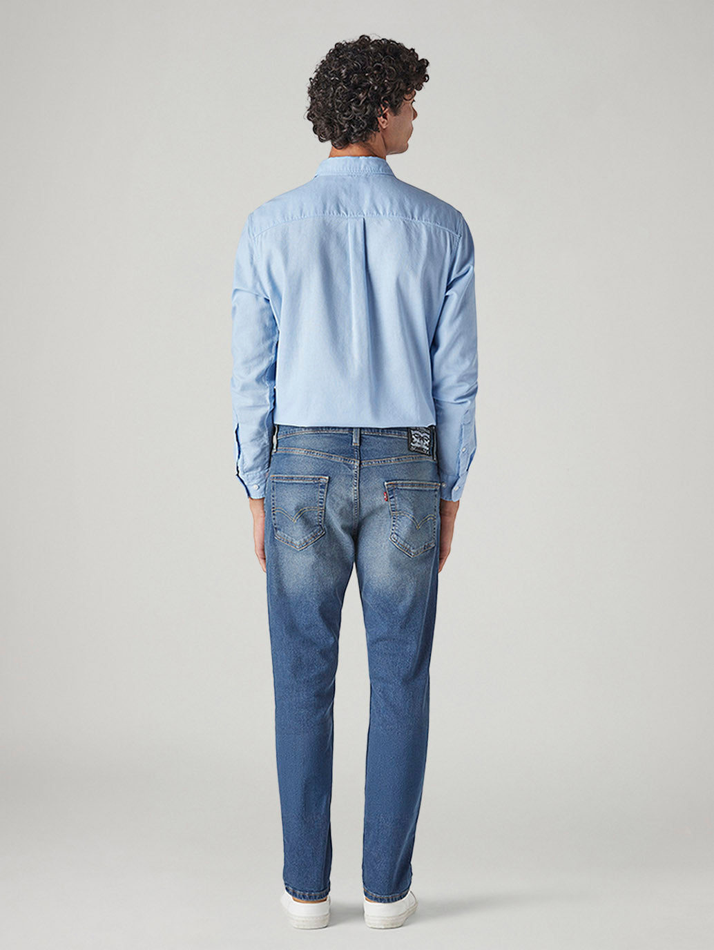 Men's 511 Blue Slim Fit Mid Rise Jeans - Back View