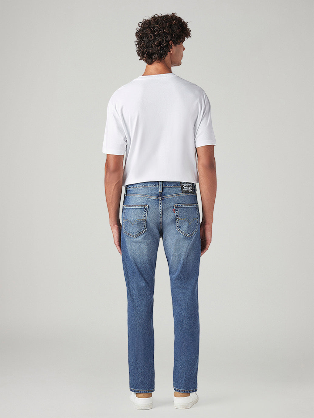 Men's 511 Blue Slim Fit Mid Rise Jeans - Back View
