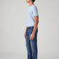 Men's 511 Blue Slim Fit Mid Rise Jeans - Side View