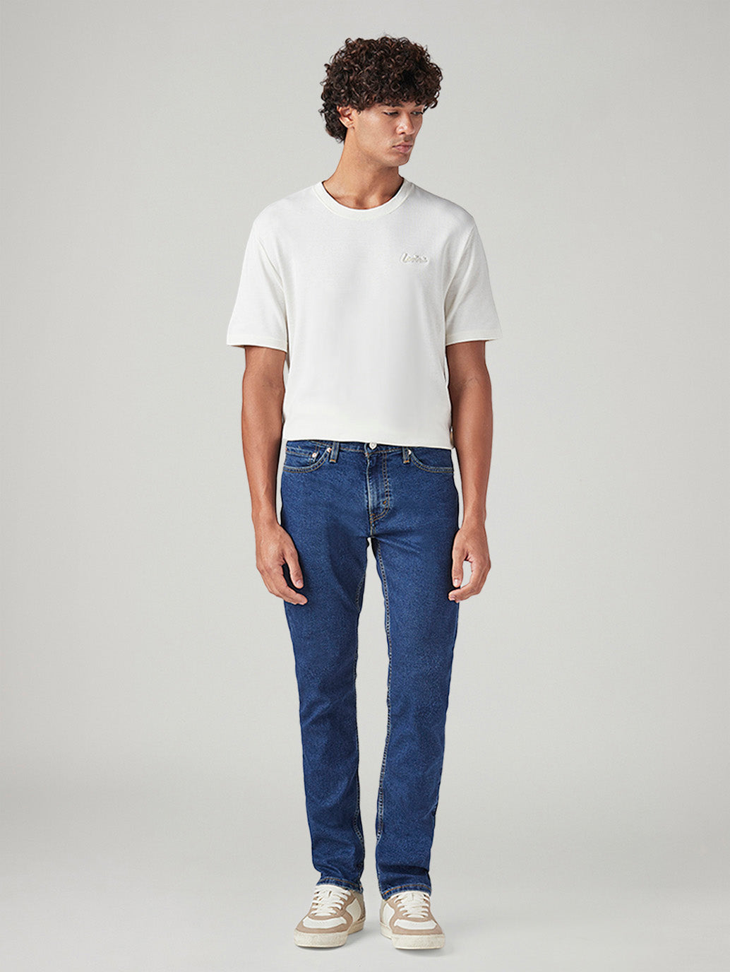 Men's 511 Blue Slim Fit Mid Rise Jeans - Front View