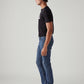 Men's 511 Blue Slim Fit Mid Rise Jeans - Side View