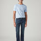 Men's 511 Dark Blue Slim Fit Mid Rise Jeans - Front View