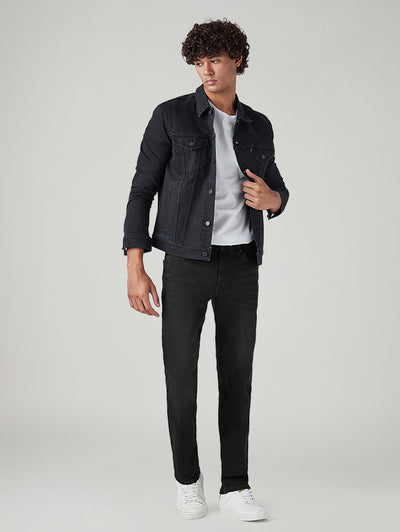 levi's Men's 511 Black Slim Fit Mid Rise Jeans-picture-30