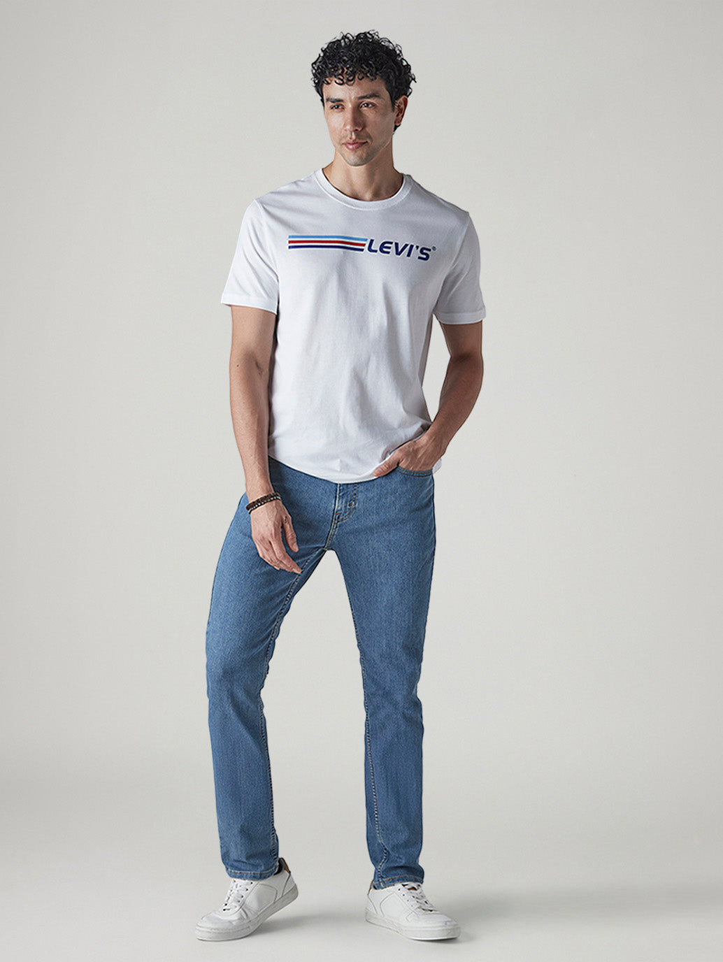 Men's 511 Blue Slim Fit Mid Rise Jeans