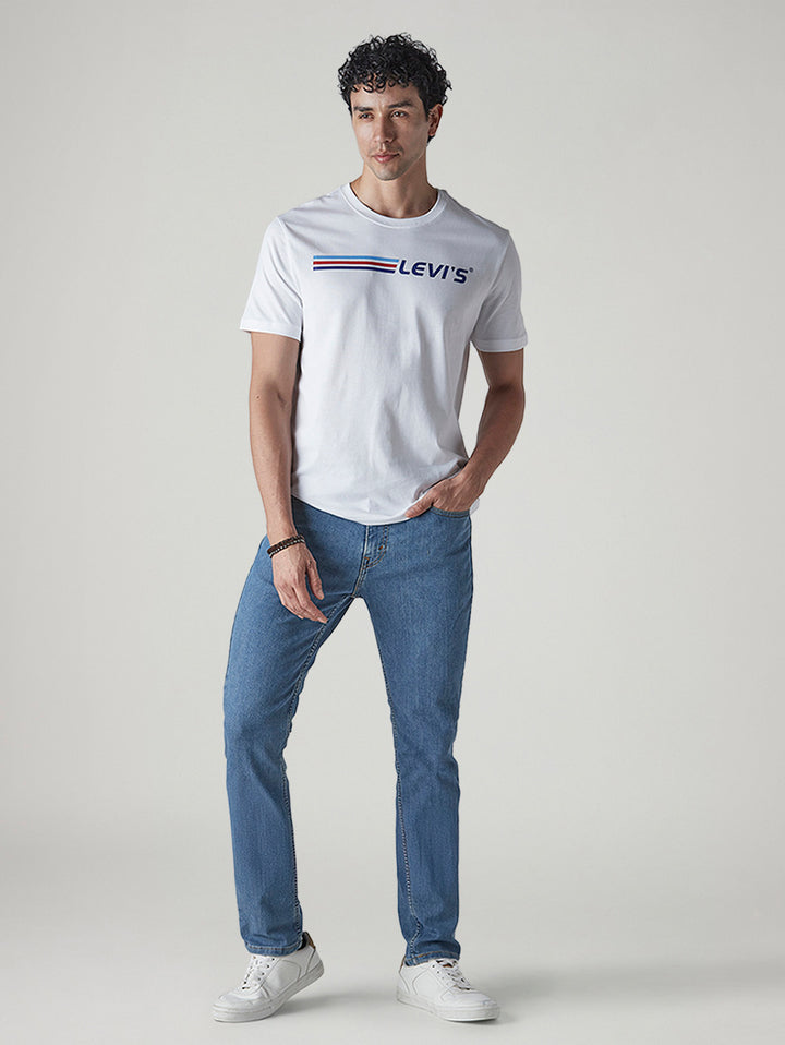 Men's 511 Blue Slim Fit Mid Rise Jeans