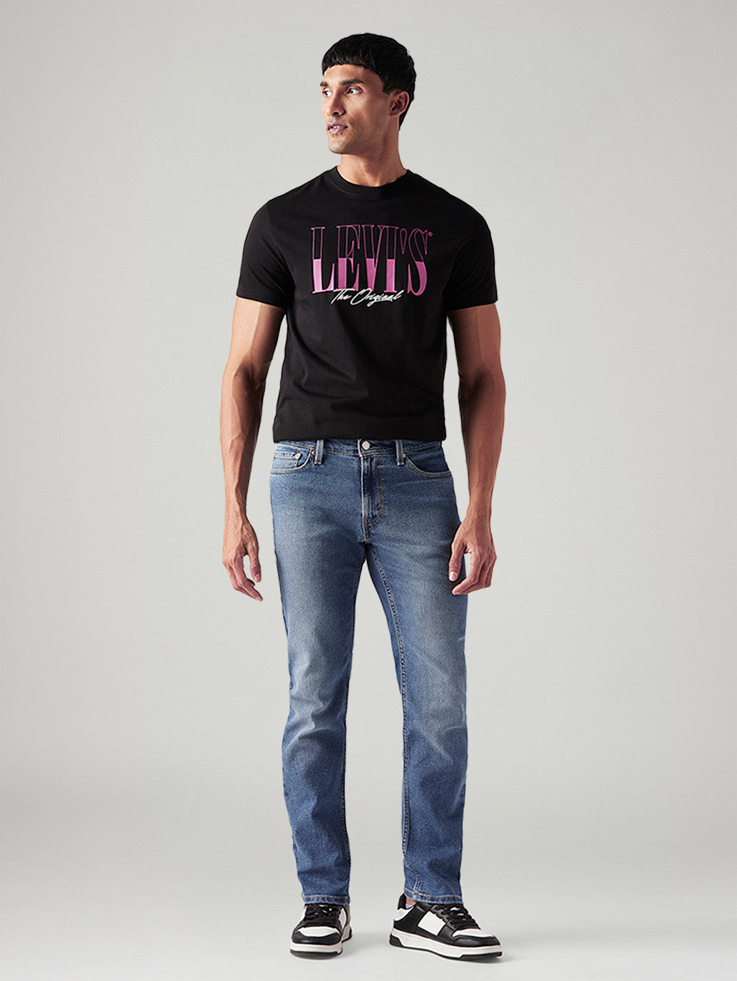Men's 511 Med Indigo Slim Fit Mid Rise Jeans - Front View