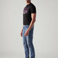 Men's 511 Blue Slim Fit Mid Rise Jeans - Side View