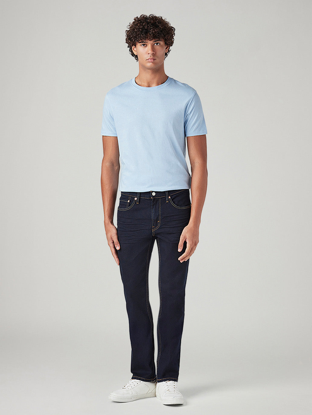 Men's 511 Dark Blue Slim Fit Mid Rise Jeans - 20 View