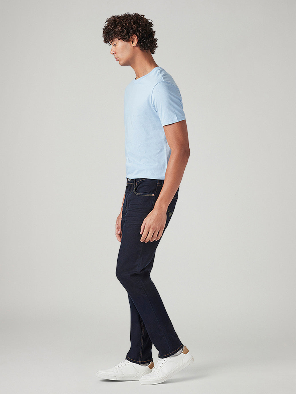 Men's 511 Dark Blue Slim Fit Mid Rise Jeans - 20 View