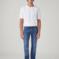 Men's 511 Blue Slim Fit Mid Rise Tinted Jeans - Front View