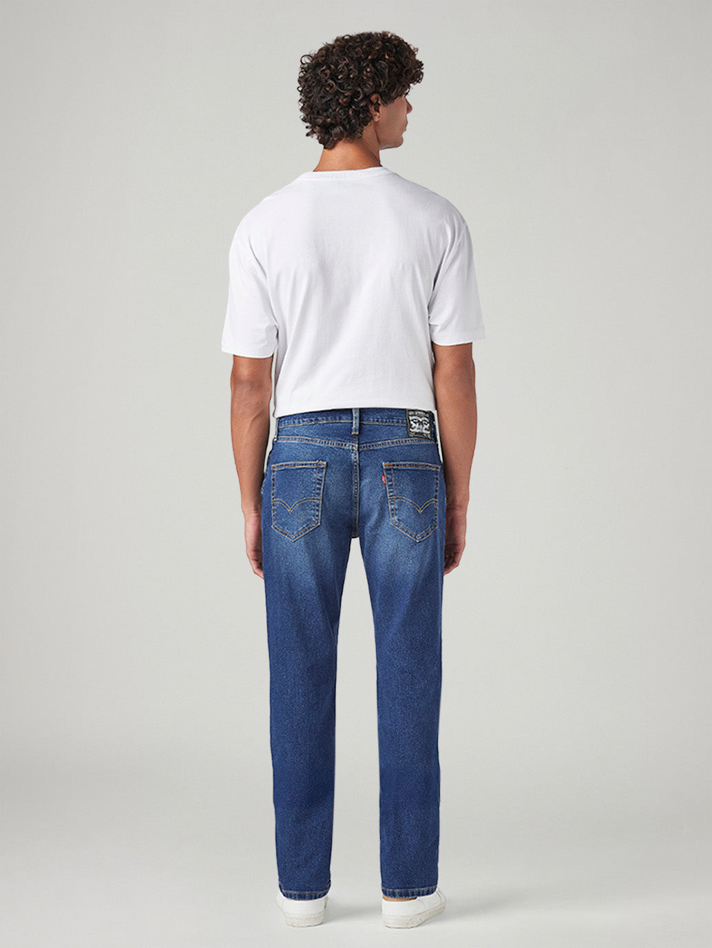 Men's 511 Blue Slim Fit Mid Rise Tinted Jeans - Back View