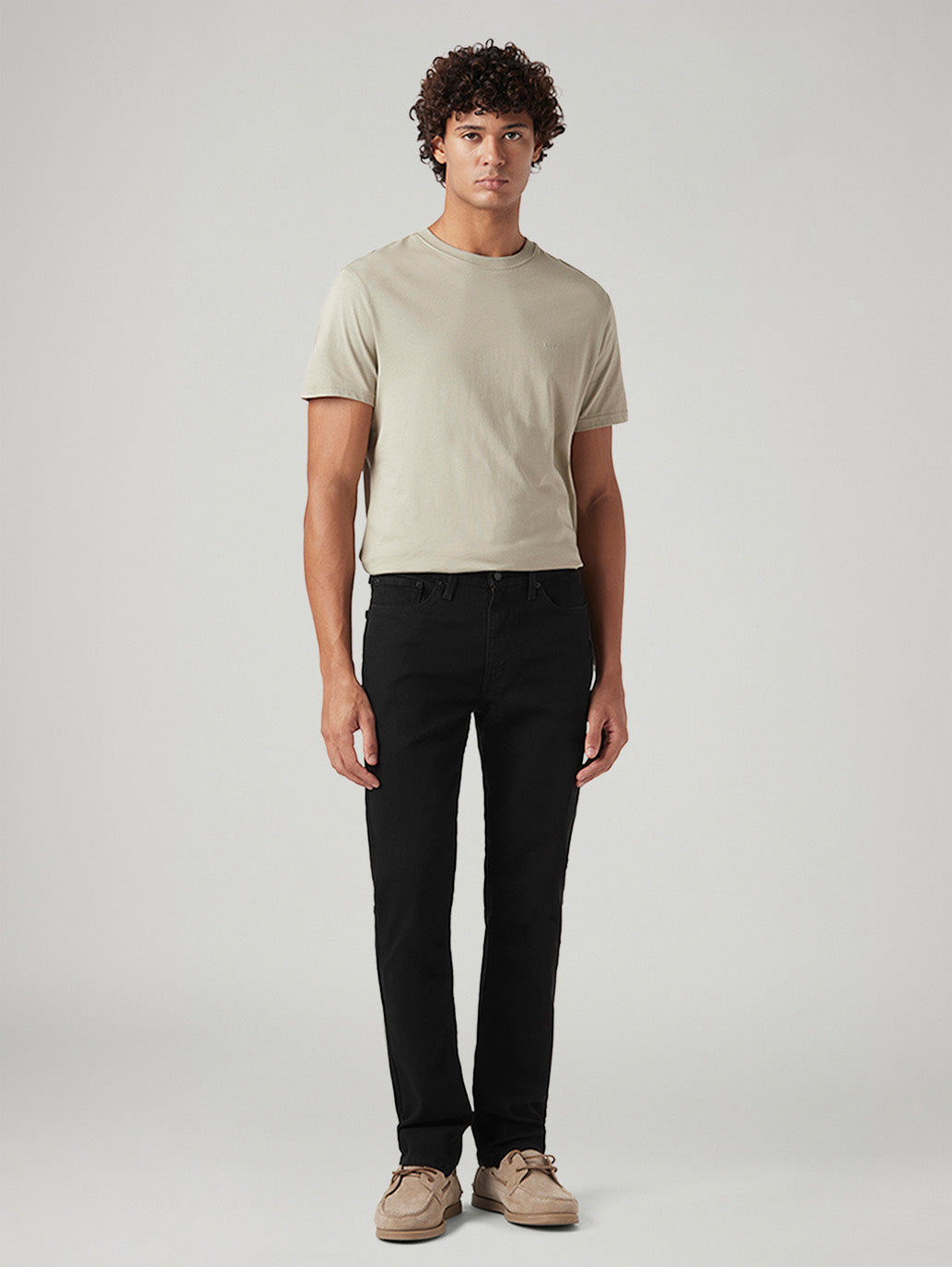 Men's 511 Black Slim Fit Mid Rise Jeans - Front View