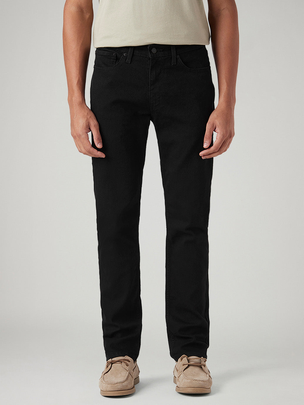 Men's 511 Black Slim Fit Mid Rise Jeans - Front View