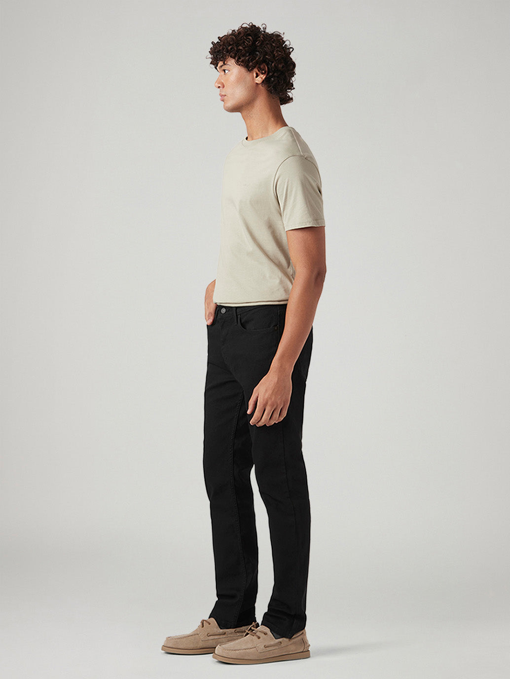 Men's 511 Black Slim Fit Mid Rise Jeans - Side View