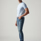 Men's 511 Blue Slim Fit Mid Rise Jeans - Side View