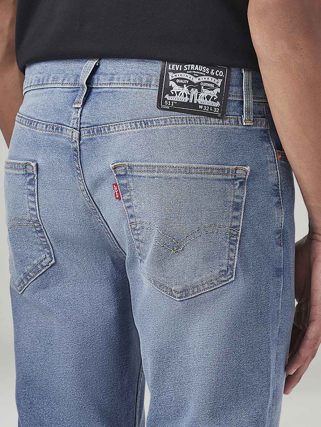 Men's 511 Light Indigo Slim Fit Mid Rise Jeans - 20 View