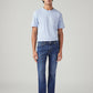 Men's 511 Blue Slim Fit Mid Rise Jeans - Front View