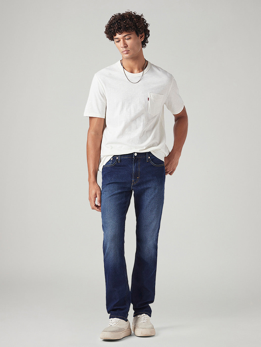 Men's 511 Dark Blue Slim Fit Mid Rise Jeans