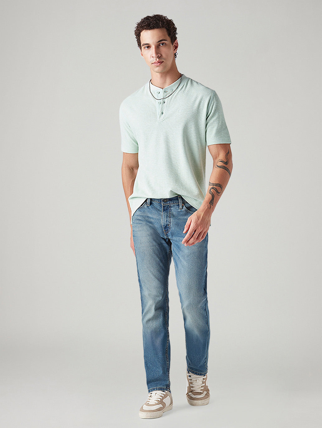 Men's 511 Blue Slim Fit Mid Rise Jeans