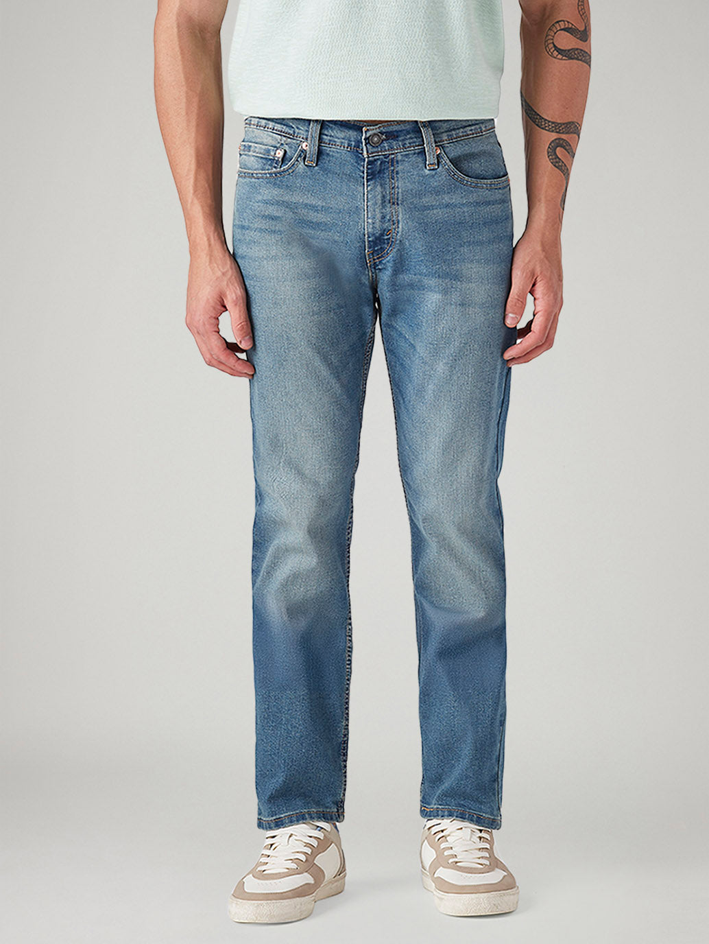 Men's 511 Med Indigo Slim Fit Mid Rise Jeans - Front View