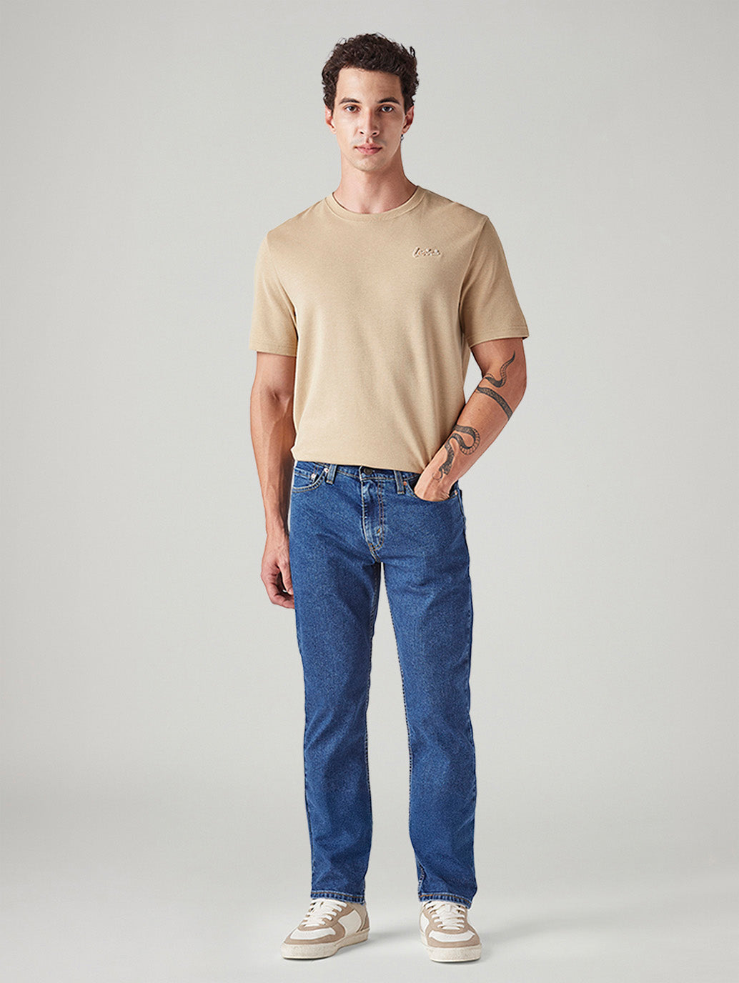 Men's 511 Blue Slim Fit Mid Rise Jeans - Front View