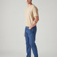 Men's 511 Blue Slim Fit Mid Rise Jeans - Side View