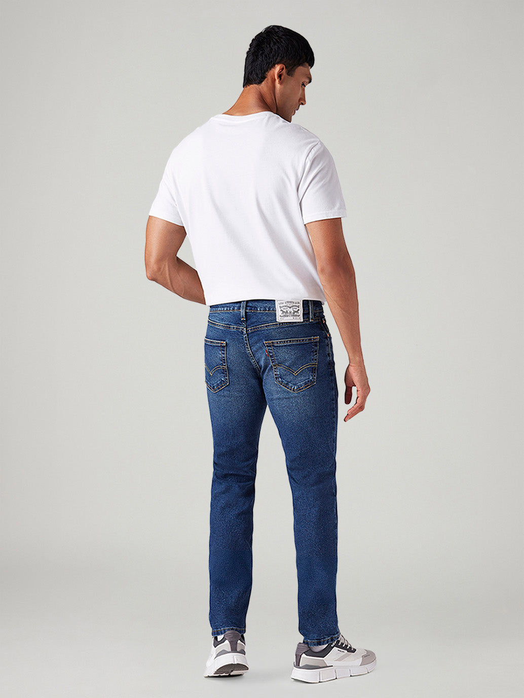 Men's 511 Dark Indigo Slim Fit Mid Rise Jeans - Back View