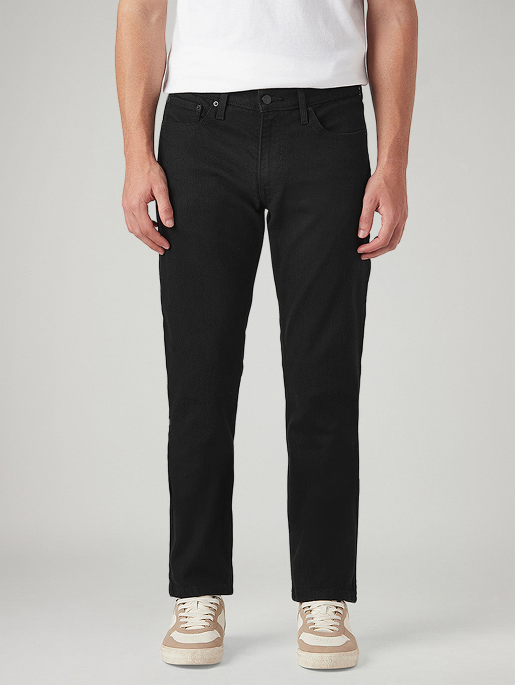 Men's 511 Black Slim Fit Mid Rise Jeans - Front View