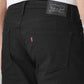 Men's 511 Black Slim Fit Mid Rise Jeans - Detail View