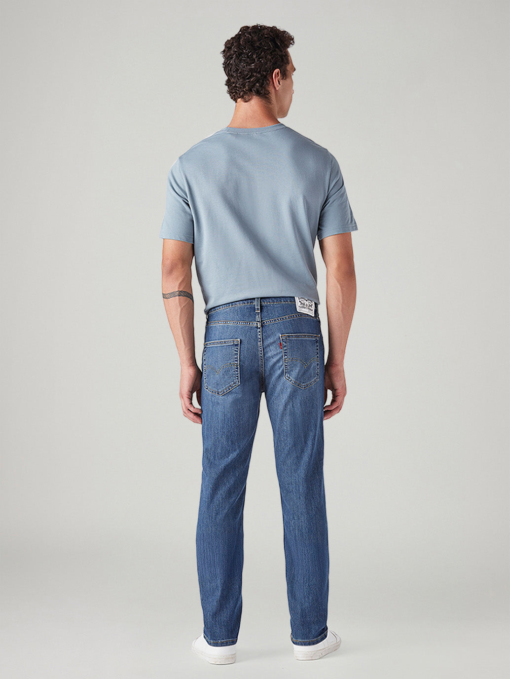 Men's 511 Med Indigo Slim Fit Mid Rise Jeans - Back View